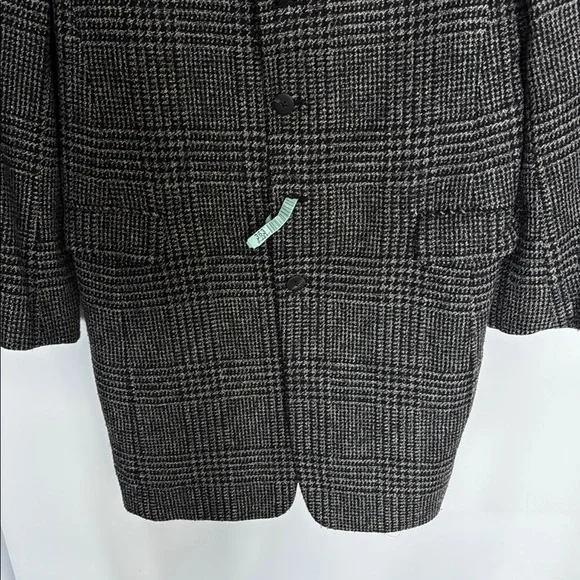 Black and Gray Plaid Coat Massimo Bizzocchi